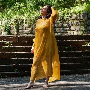 100% silk slip & dress The Great Eros